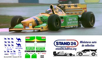Decals Benetton Europe 1993