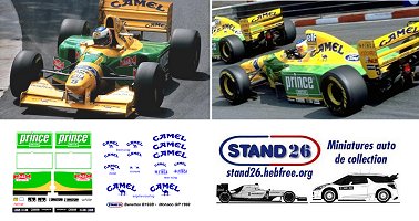 Decals Benetton Monaco 1993