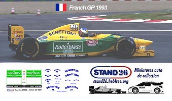Decals Benetton France 1993