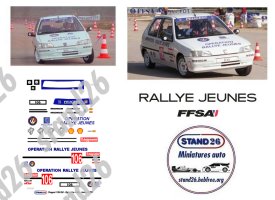 Sticker avec l'œuvre « 106 Rallye » de l'artiste SaulCordan