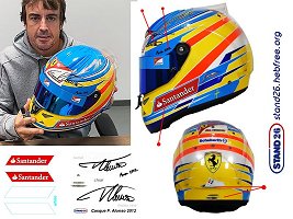 casque alonso 2012