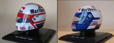 casques mansell prost 1990